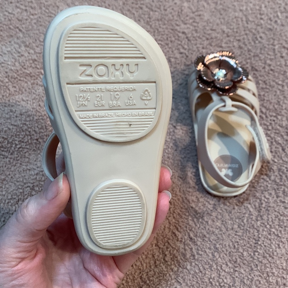 Zaxy Nina Toddler Sandals Great Used Condition - Picture 3 of 3